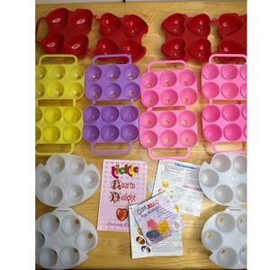 Vintage Jell-O Jigglers Egg Molds & Tickle Hearts Delight Gelatin Mold Set Lot